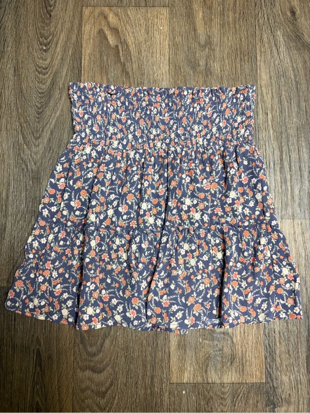 Pink Rose Women's Stretch Floral Skirt Size L